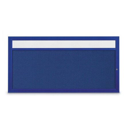 United Visual Products Slim Enclosed Corkboard, 36"x36", Gold Alum Frame/Medium Grey UVEB3636-GOLD-MEDGRY